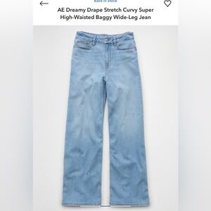 American Eagle Outfitters Light Blue Straight Leg Jeans